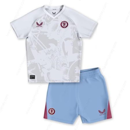 Aston Villa Away Kids Football Kit 23/24