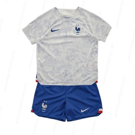 France Away Kids Football Kit 2022