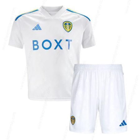 Leeds United Home Kids Football Kit 23/24