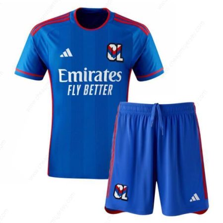 Olympique Lyon Away Kids Football Kit 23/24