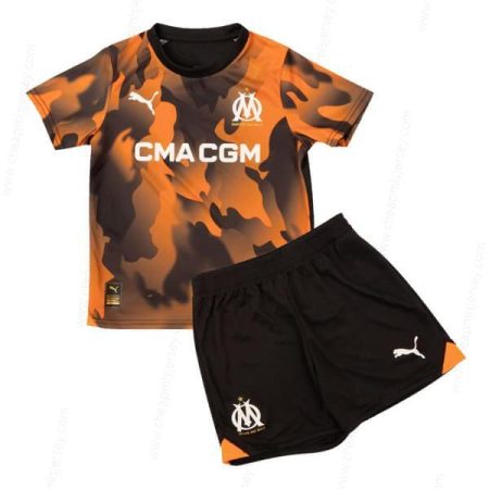 Olympique Marseille Third Kids Football Kit 23/24