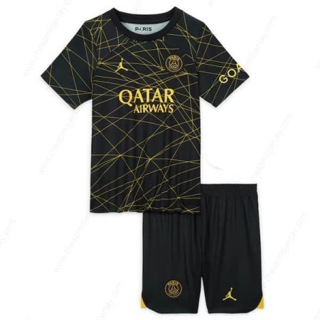 PSG Fourth Jordan Kids Football Kit 22/23