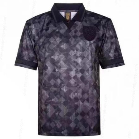 Retro England Blackout Soccer Shirt 1990