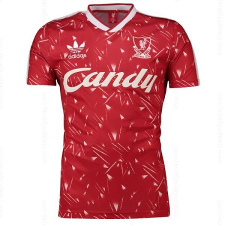 Retro Liverpool Candy Home Soccer Shirt 89/91