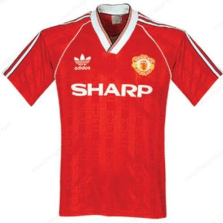 Retro Manchester United Home Soccer Shirt 1988