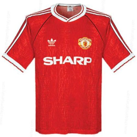 Retro Manchester United Home Soccer Shirt 90/92